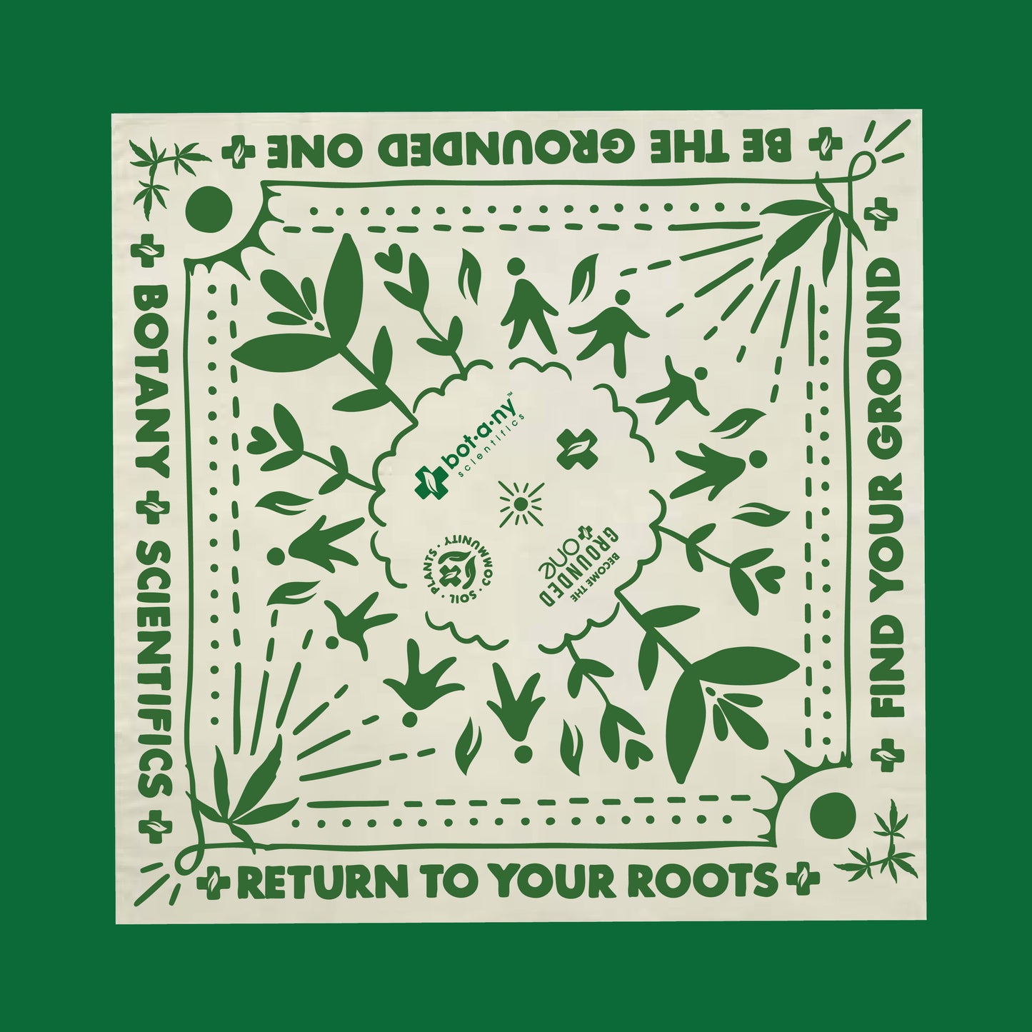Hemp Bandana - Soil. Plants. Community.