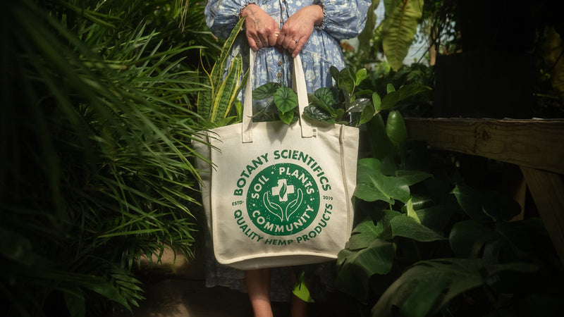 100% Hemp Tote -  Soil. Plants. Community.