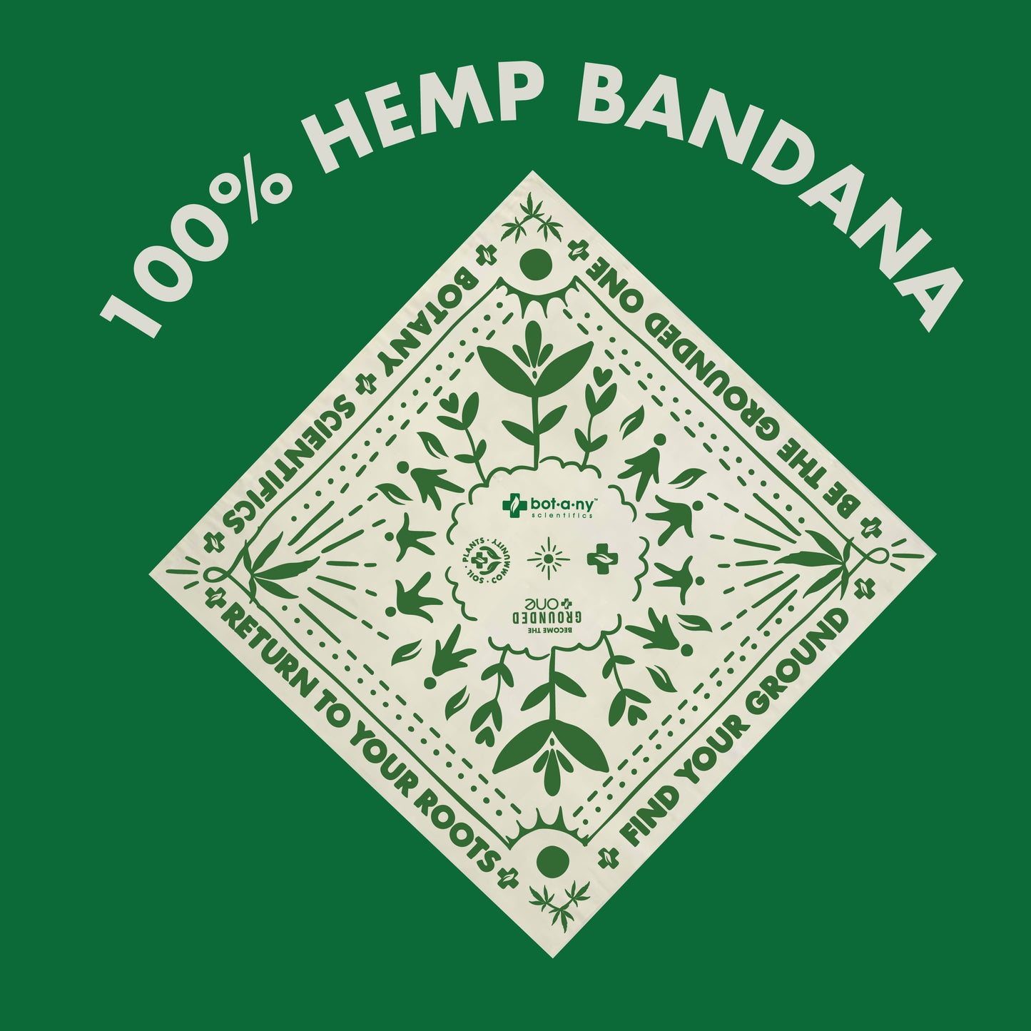 Hemp Bandana - Soil. Plants. Community.